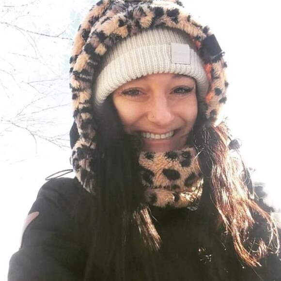 Face Mask Neck Warmer Scarf Helmet Hood Leopard - Picture 4 of 5